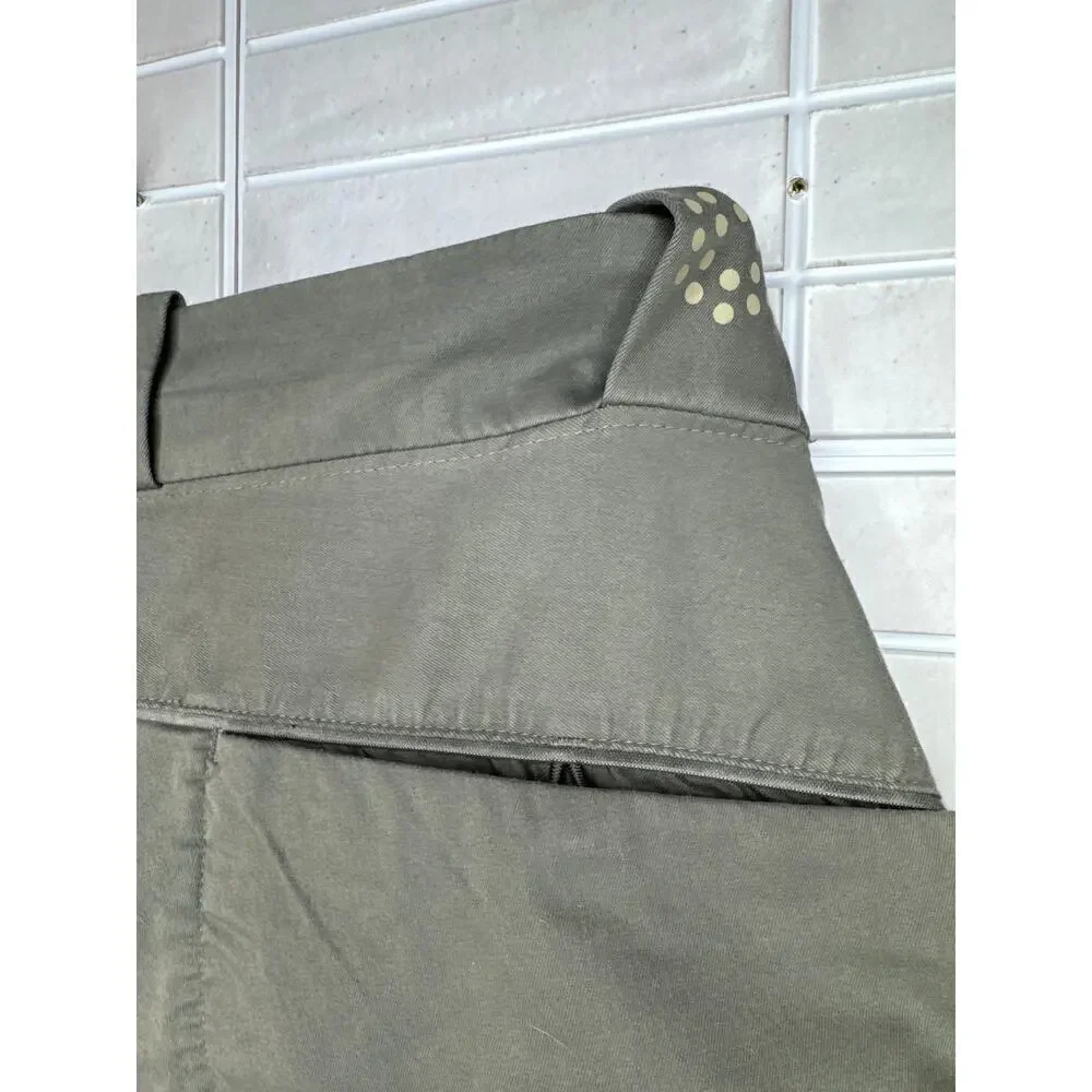 Puma Shorts Men’s 32 Dark Army Green Golf Bermuda Team Khaki Zip Pockets